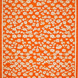 Ultra Soft Area Rug, Non Slip, Stain Resistant, Washable Area Rugs for Living Room, Bedroom, Artful Cheerful Botanical Print(Orange)