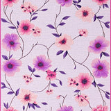 Ultra Soft Area Rug, Non Slip, Stain Resistant, Washable Area Rugs for Living Room, Bedroom, Vibrant Summer Botanical Design(Pink)