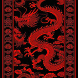 Bold Color Clash Dragon Design(Red)