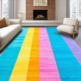 Charming Colorful Striped Visual Delight(Blue)
