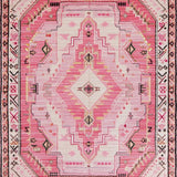 Ultra Soft Area Rug, Non Slip, Stain Resistant, Washable Area Rugs for Living Room, Bedroom, Vibrant Pink Western Boot Motif(Pink)