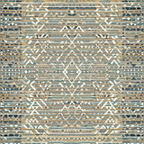 Ultra Soft Area Rug, Non Slip, Stain Resistant, Washable Area Rugs for Living Room, Bedroom, Inviting Soft-Toned Circular Style(Blue)