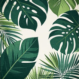 Ultra Soft Area Rug, Non Slip, Stain Resistant, Washable Area Rugs for Living Room, Bedroom, Trendy Tropical Botanical Motif(Green)