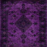 Ultra Soft Area Rug, Non Slip, Stain Resistant, Washable Area Rugs for Living Room, Bedroom, Bold Vibrant Floral Composition(Purple)