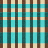 Ultra Soft Area Rug, Non Slip, Stain Resistant, Washable Area Rugs for Living Room, Bedroom, Modern Checked Living Room Carpet in Turquoise and Brown(Beige)