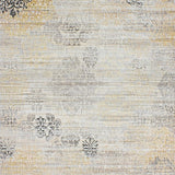 Ultra Soft Area Rug, Non Slip, Stain Resistant, Washable Area Rugs for Living Room, Bedroom, Chic Modern Patchwork Aesthetic(Gold)