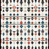 Ultra Soft Area Rug, Non Slip, Stain Resistant, Washable Area Rugs for Living Room, Bedroom, Rustic Tasseled Graphic Pattern(Red)
