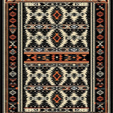 Chic Low Contrast Patterned Accent(Black)