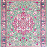 Vibrant Patterned Ogee Elegance(Green)