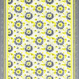 Ultra Soft Area Rug, Non Slip, Stain Resistant, Washable Area Rugs for Living Room, Bedroom, Subtle Earthy Floral Elegance(White)