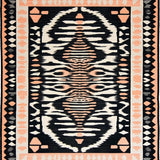 Ultra Soft Area Rug, Non Slip, Stain Resistant, Washable Area Rugs for Living Room, Bedroom, Sophisticated Charcoal Animal Motif(Black)