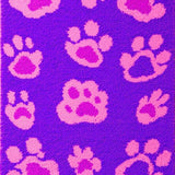 Ultra Soft Area Rug, Non Slip, Stain Resistant, Washable Area Rugs for Living Room, Bedroom, Playful Pastel Paw Motif Design(Purple)