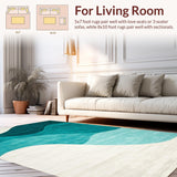 Fresh Aqua Toned Ombre Visual Delight(Blue)