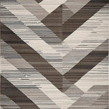Ultra Soft Area Rug, Non Slip, Stain Resistant, Washable Area Rugs for Living Room, Bedroom, Elegant Earthy Toned Lattice Design(Gray)