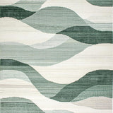 Chic Cream Sage Abstract Motif(Gray)