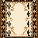 Stylish Low Pile Frontier Design(Beige)