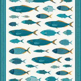 Coastal Aqua Graphic Motif(Blue)