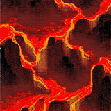 Contemporary Flame Inspired Artwork(Red)