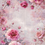 Ultra Soft Area Rug, Non Slip, Stain Resistant, Washable Area Rugs for Living Room, Bedroom, Rose Blossom Dreamscape Rug Featuring Mauve Petal Motifs and Gentle Pink Tones(Pink)