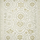Ultra Soft Area Rug, Non Slip, Stain Resistant, Washable Area Rugs for Living Room, Bedroom, Cream Beige Farmhouse Dining Room Floral Rug(Ivory)