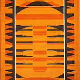 Ultra Soft Area Rug, Non Slip, Stain Resistant, Washable Area Rugs for Living Room, Bedroom, Eye-Catching Nature Inspired Pattern(Orange)
