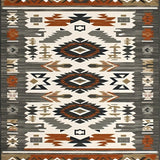 Ultra Soft Area Rug, Non Slip, Stain Resistant, Washable Area Rugs for Living Room, Bedroom, Tribal Earthy Color Fusion(Brown)