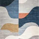 Luxurious Dual Tone Curvilinear Design(Blue)