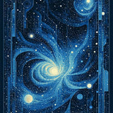 Vibrant Cosmic Fantasy Decor(Blue)
