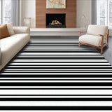 Chic Black and White Patterned Mat(Black)