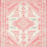 Chic Light Pink Geometric Fusion(Red)