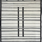 Chic Earthy Striped Motif(Black)
