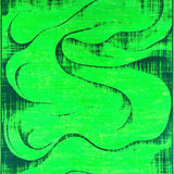 Ultra Soft Area Rug, Non Slip, Stain Resistant, Washable Area Rugs for Living Room, Bedroom, Luxurious Modern Fluffy Design(Green)
