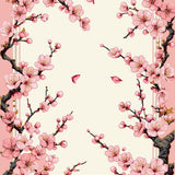 Ultra Soft Area Rug, Non Slip, Stain Resistant, Washable Area Rugs for Living Room, Bedroom, Whimsical Spring Blossom Arrangement(Pink)