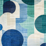 Ultra Soft Area Rug, Non Slip, Stain Resistant, Washable Area Rugs for Living Room, Bedroom, Trendy Soft Sculptural Design(Blue)