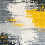 Artistic Grey Yellow Abstract Fusion(Gray)