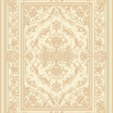 Ultra Soft Area Rug, Non Slip, Stain Resistant, Washable Area Rugs for Living Room, Bedroom, Refined Area with Intricate Baroque Style in Beige(Beige)