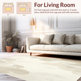 Ultra Soft Area Rug, Non Slip, Stain Resistant, Washable Area Rugs for Living Room, Bedroom, Cloud Beige Serenity Area for Peaceful Play & Cozy Comfort(Beige)