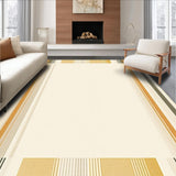 Ultra Soft Area Rug, Non Slip, Stain Resistant, Washable Area Rugs for Living Room, Bedroom, Neutral Hued Doorway Abstract Patterned Entry(Beige)