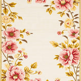 Chic Pastel Botanical Motifs(Ivory)