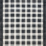 Ultra Soft Area Rug, Non Slip, Stain Resistant, Washable Area Rugs for Living Room, Bedroom, Vintage Checkered Flooring Carpet(Gray)