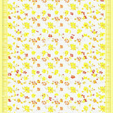 Ultra Soft Area Rug, Non Slip, Stain Resistant, Washable Area Rugs for Living Room, Bedroom, Vibrant Daisy Blossom Arrangement(Yellow)
