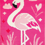 Lively Cartoon Flamingo Illustration(Pink)