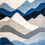 Chic Modern Artistic Stripe Design(Blue)