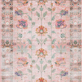 Ultra Soft Area Rug, Non Slip, Stain Resistant, Washable Area Rugs for Living Room, Bedroom, Sophisticated Dusty Toned Artistry(Pink)