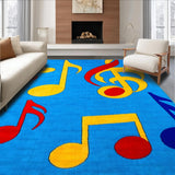 Ultra Soft Area Rug, Non Slip, Stain Resistant, Washable Area Rugs for Living Room, Bedroom, Playful Rhythm Inspired Aesthetic(Blue)