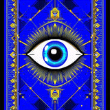 Bold Graphic Welcome Floor(Blue)