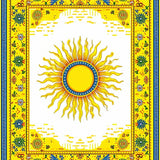 Ultra Soft Area Rug, Non Slip, Stain Resistant, Washable Area Rugs for Living Room, Bedroom, Playful Multi-Hued Swirl Aesthetic(Yellow)