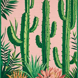 Ultra Soft Area Rug, Non Slip, Stain Resistant, Washable Area Rugs for Living Room, Bedroom, Rustic Cozy Textured Plant Pattern(Pink)