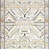 Ultra Soft Area Rug, Non Slip, Stain Resistant, Washable Area Rugs for Living Room, Bedroom, Rustic Off-White Charm with Tassels(Beige)