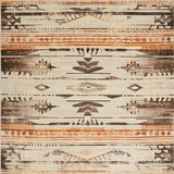 Ultra Soft Area Rug, Non Slip, Stain Resistant, Washable Area Rugs for Living Room, Bedroom, Trendy Neutral Floral Composition(Orange)